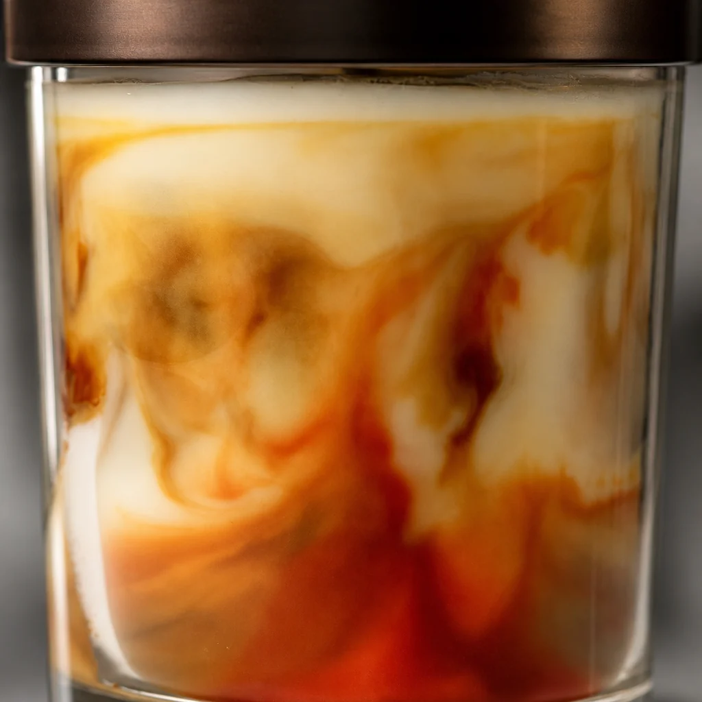 Basic Witch 8 oz marbled wax detail